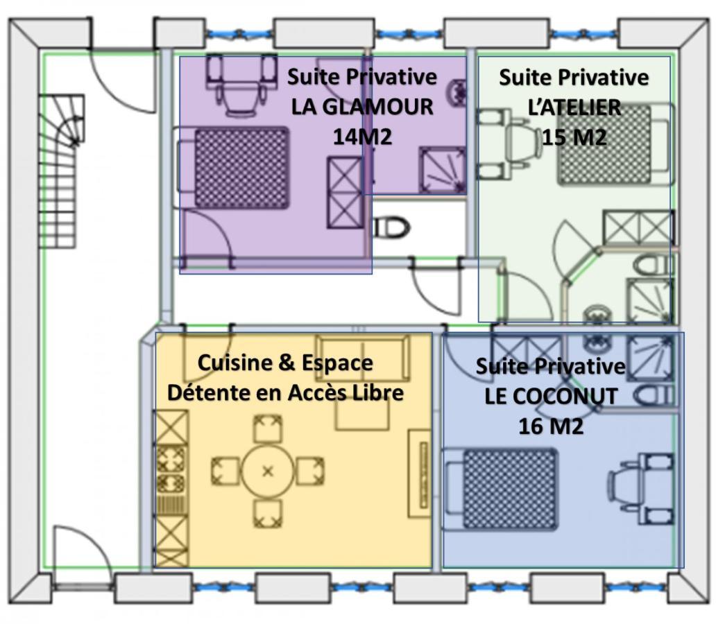 Le Convivial, Appartement Centre Ville Mulhouse Quarto foto
